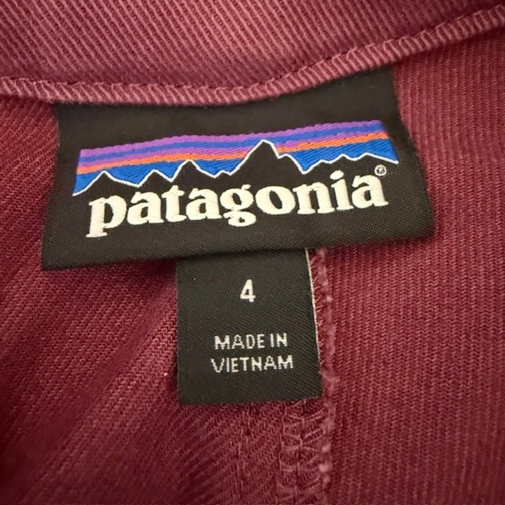 Patagonia‎ Escala Rock Pants Light Balsamic Burgundy Size 4 - Picture 7 of 14